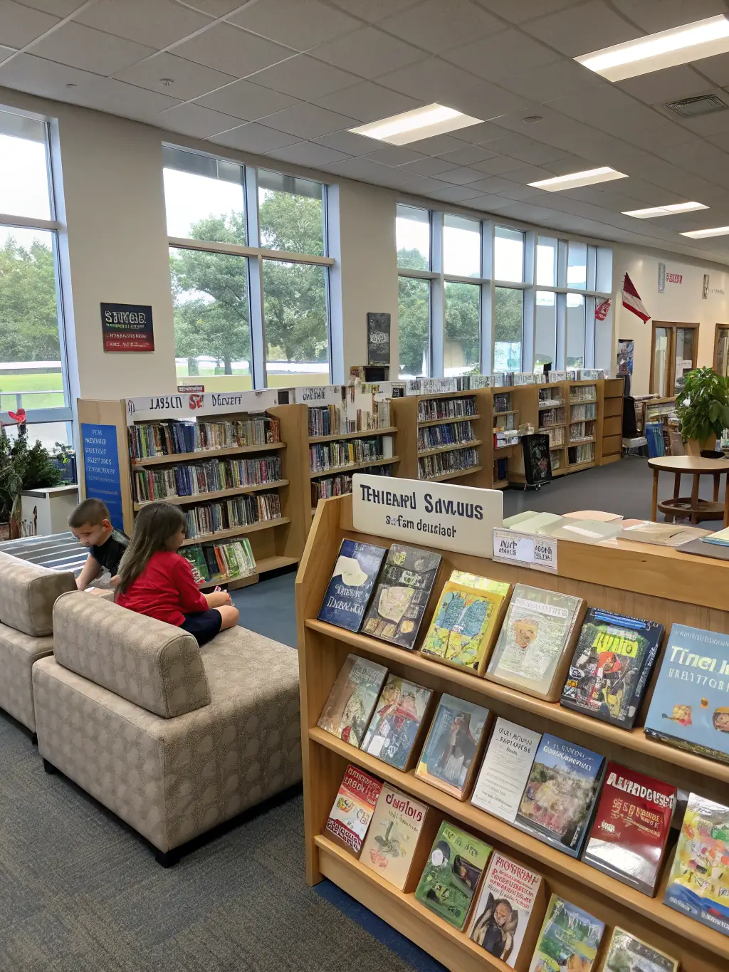An image showcasing a diverse collection of books and educational resources available to students through the association's support.